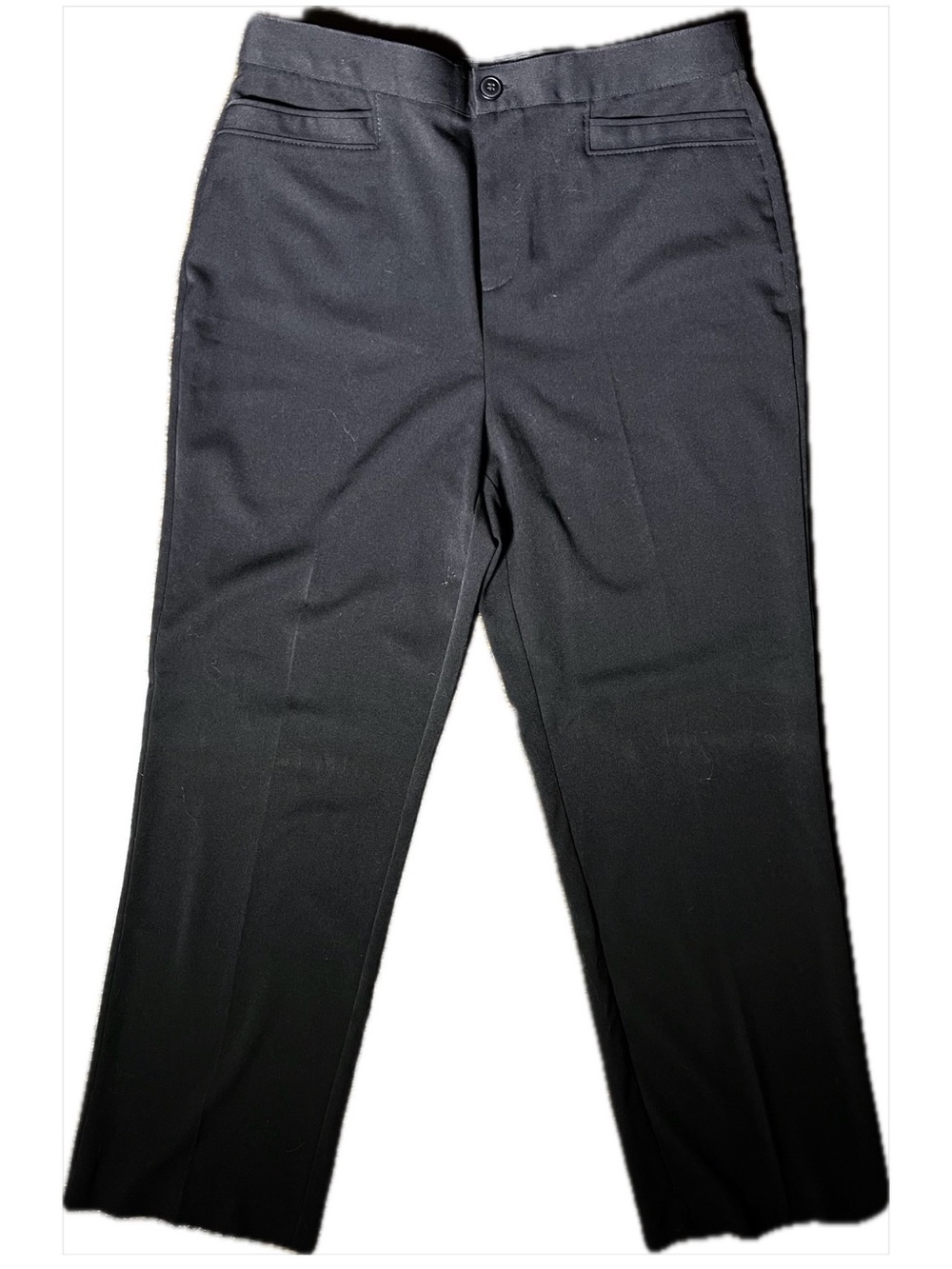Christopher & Banks Black Straight Leg Dress Pants Comfort Stretch Waist Size 14